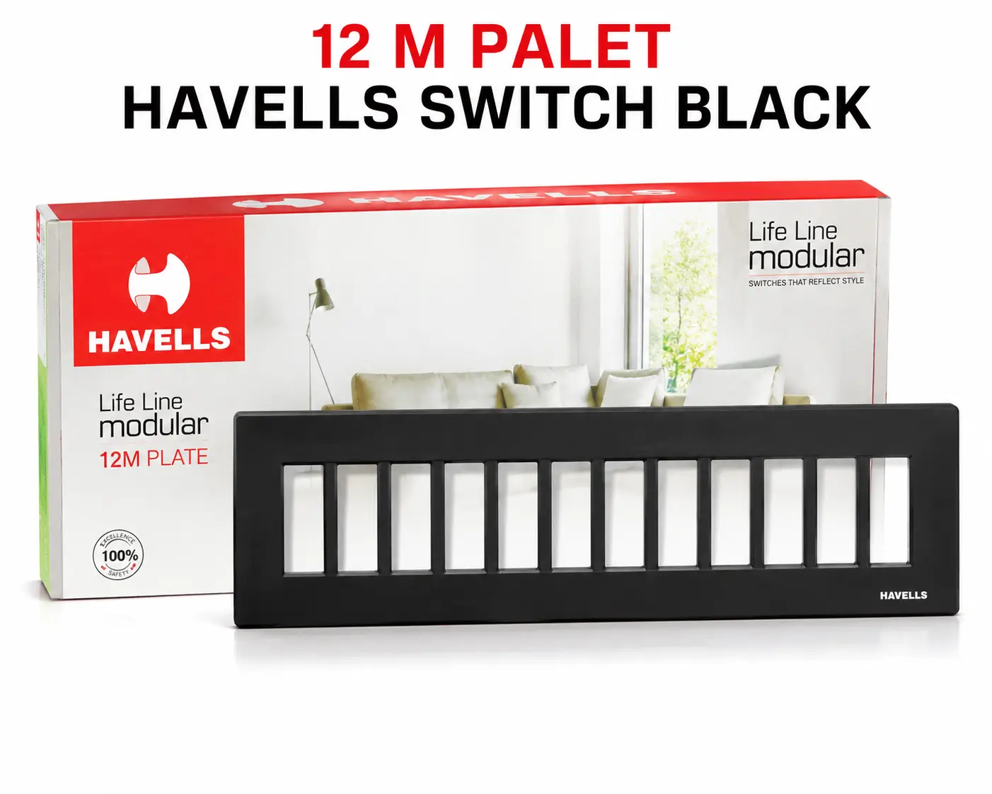 Havells 12 Modular Plate