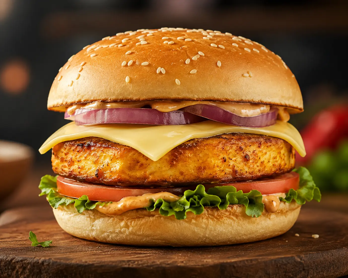 Paneer Burger (With Cheese Slice)