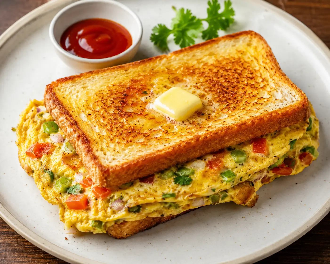 Butter Toast Omelette