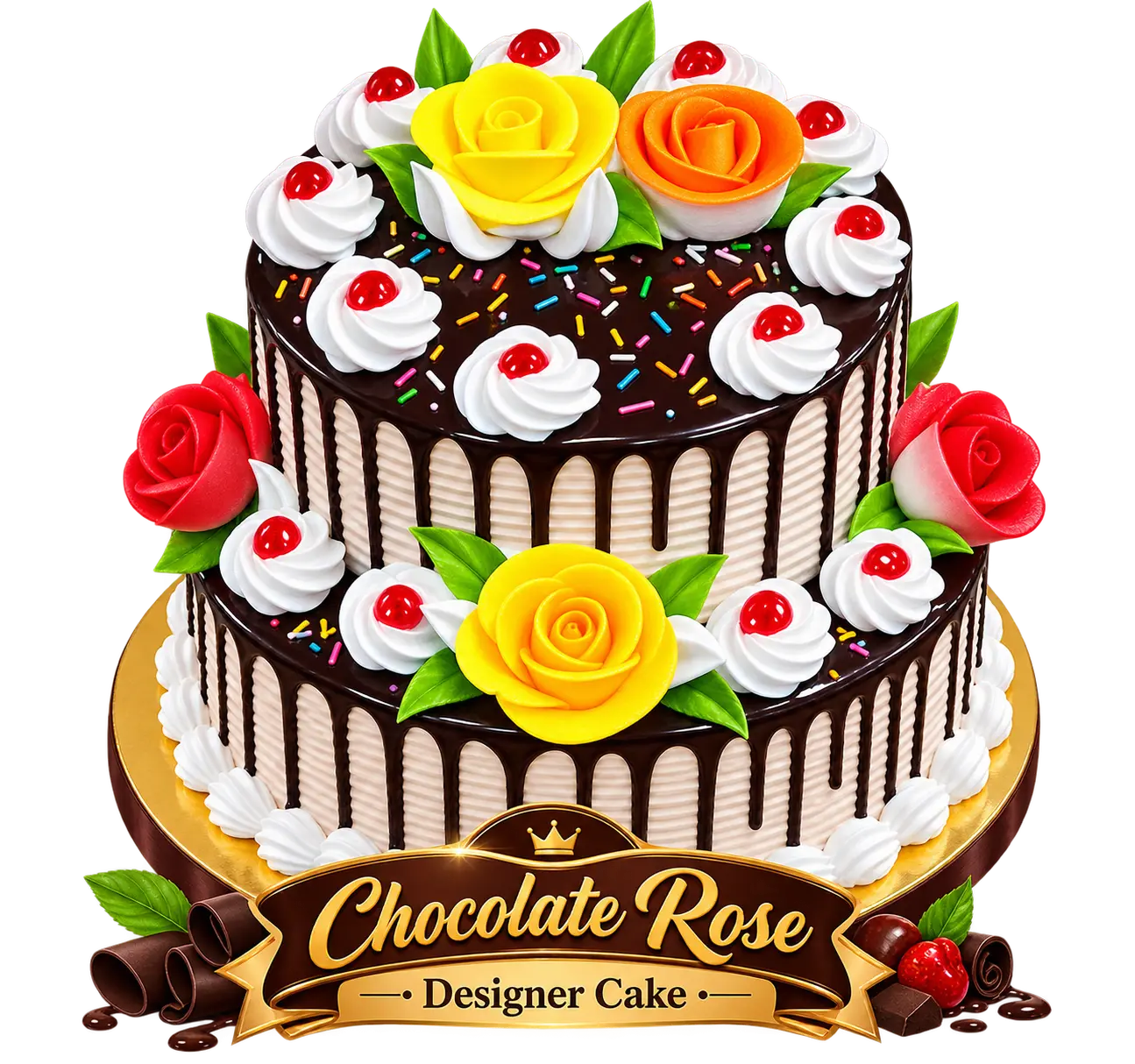 chocolate rose cake