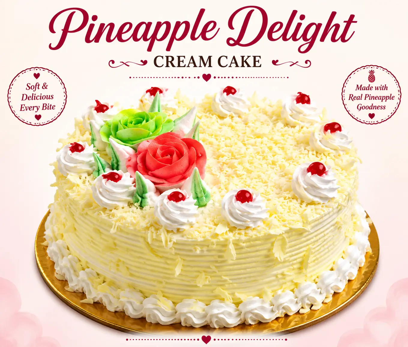 pineapple cream cake