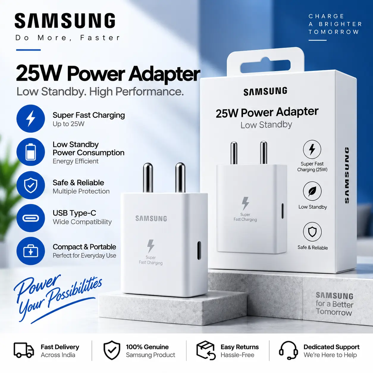 SAMSUNG 25W POWER ADAPTOR